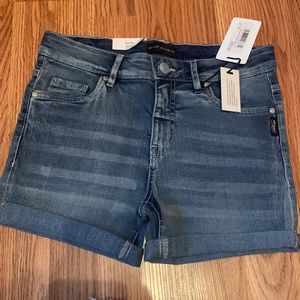 Girls mid rise slim jeans from silver, medium denim blue colour, girls size 16